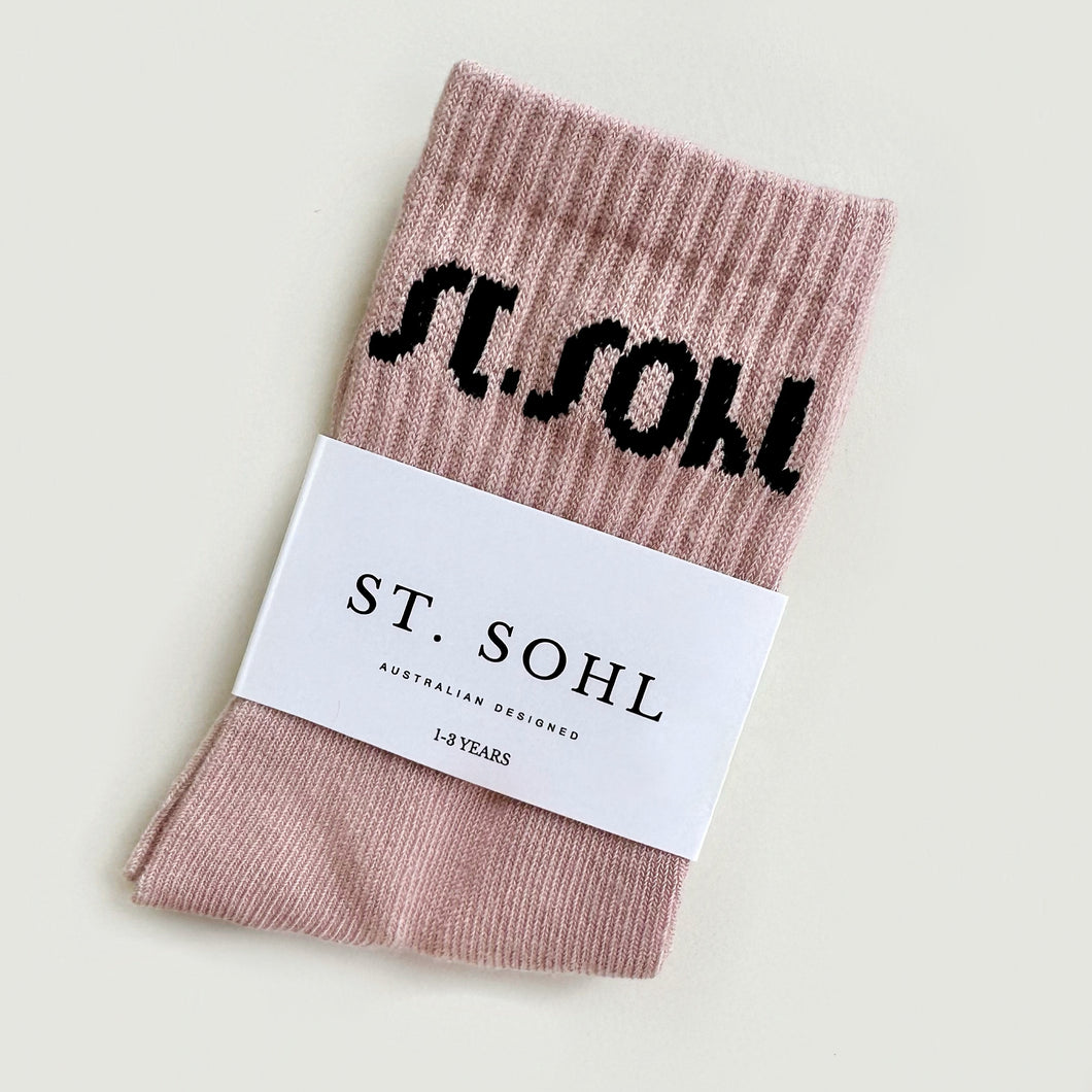 St. Sohl socks - dusty rose