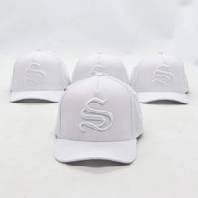 Load image into Gallery viewer, St. Sohl SnapBack - White on white
