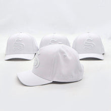 Load image into Gallery viewer, St. Sohl SnapBack - White on white
