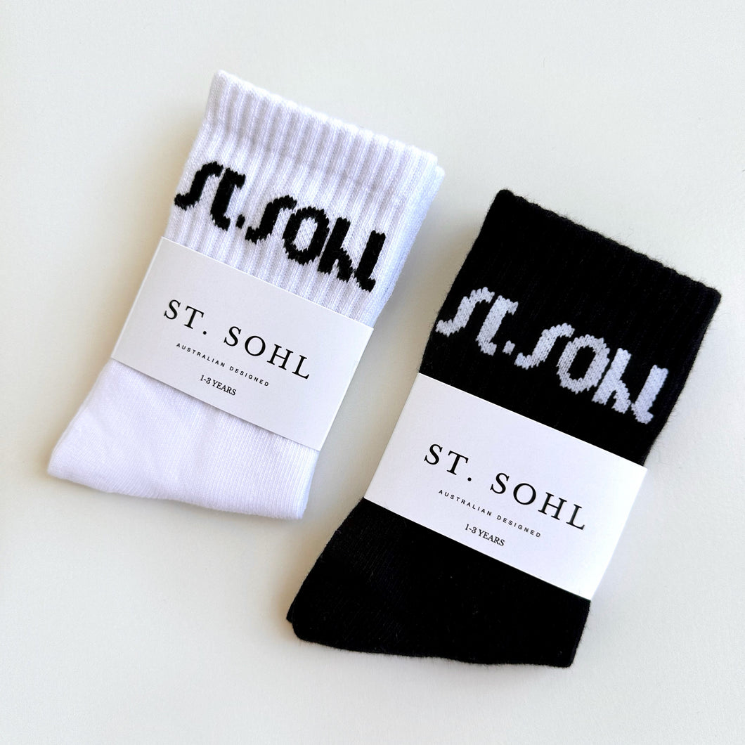 St. Sohl Monochrome duo socks